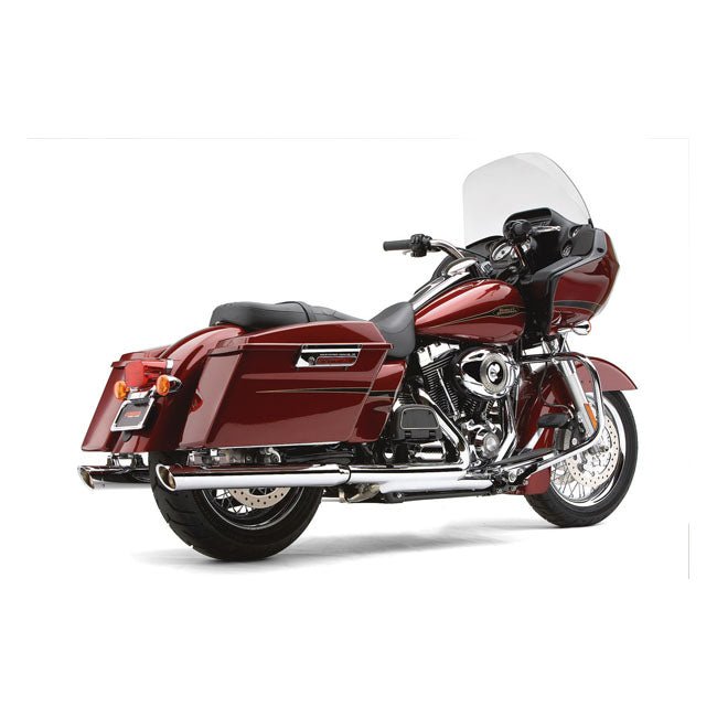 Cobra 3" Slash Cut Slip-On Mufflers for Harley 95-16 FLT / Touring (excl. 2010 Road & Street Glide) / Chrome