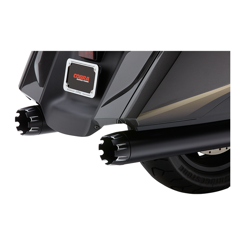 Cobra Dual Cut 4" Slip-On Mufflers for Honda