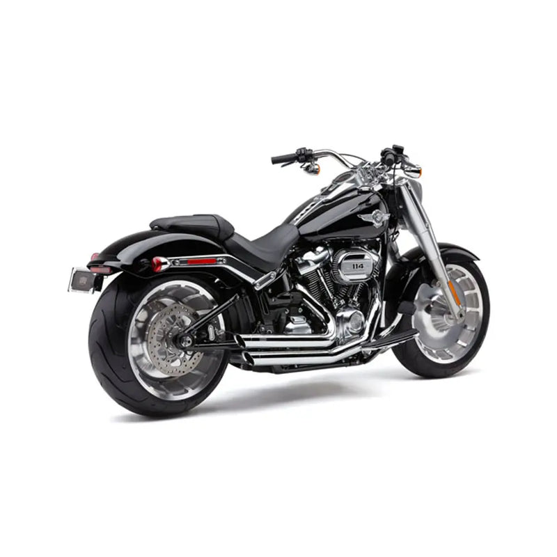 Cobra Speedster Slashdown Exhaust for Harley 18-24 Softail FLFB/S Fatboy; FXBR/S Breakout; FXDR / Chrome  - Customhoj