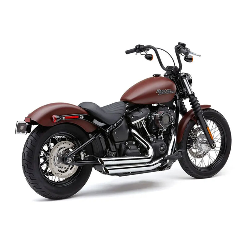 Cobra Speedster Slashdown Exhaust for Harley 18-24 Softail FXBB/S Street Bob; FXLR/S Lowrider; FLSL Slim; FLDE Deluxe / Chrome  - Customhoj