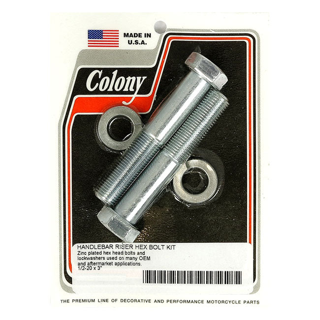 Colony Riser Bolt Set Zinc hex head / 1/2-20 / 3" (7.62cm)