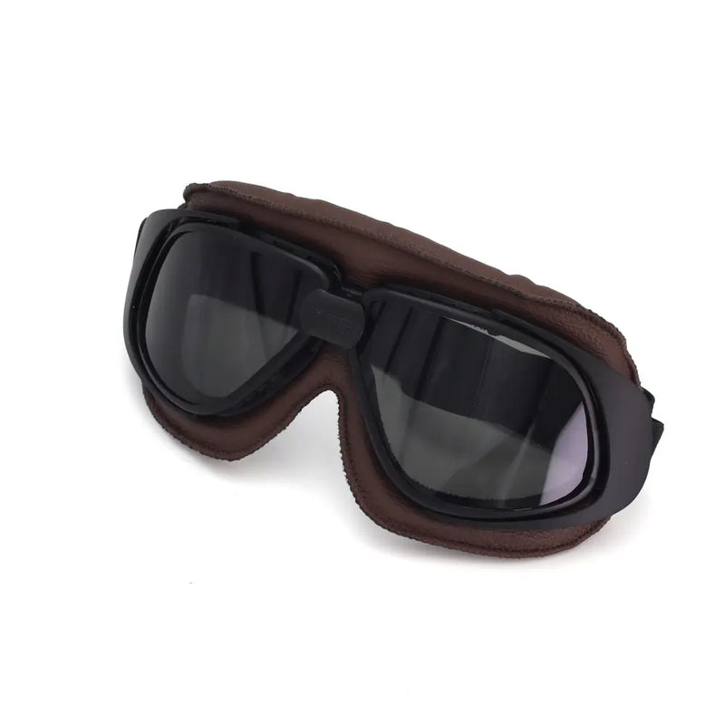 CRG Speed Classic Vintage Motorcycle Goggles Brown / Tinted