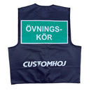 Customhoj Övningskör Motorcycle Vest Black / S  - Customhoj