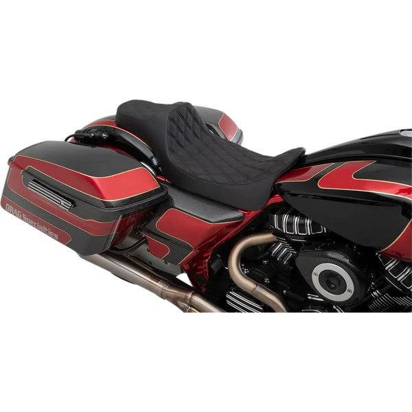 Drag Specialties Siège Predator III à portée étendue pour Harley 