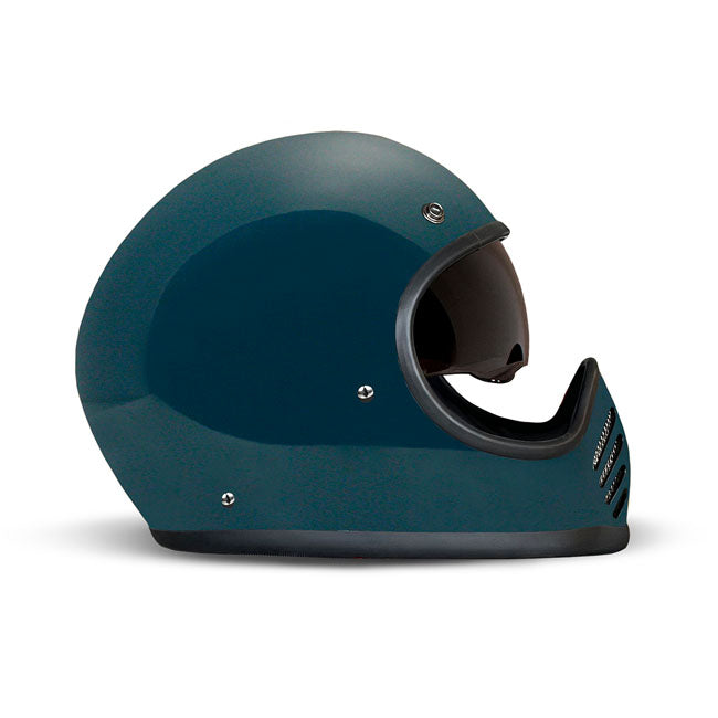 DMD Seventyseven Retro MX Motorcycle Helmet Petrol / XS (53-54cm)  - Customhoj
