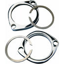 Drag Specialties Exhaust Flanges Early Style & Retainer Set for Harley 84-25 Big Twin / Chrome  - Customhoj
