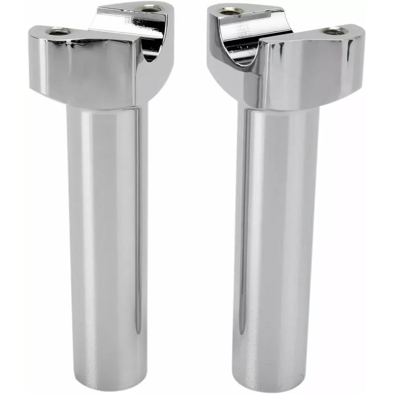 Drag Specialties OEM Style Aluminium Handlebar Risers without Top Clamp Chrome / 5.5" (14cm)