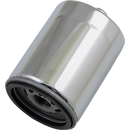 Drag Specialties Oil Filter Harley 17‑23 Milwaukee Eight (M8) (extra long) / Spin-on with top nut / Chrome Drag Specialties Oil Filter for Harley Customhoj