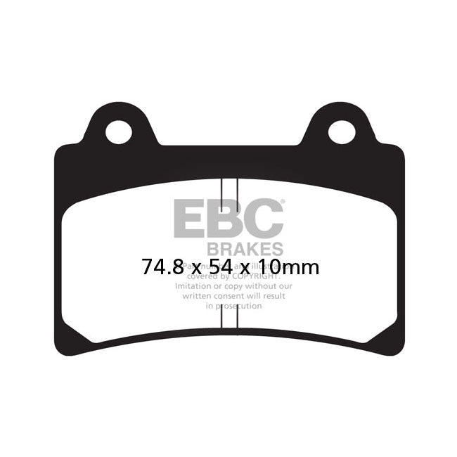 EBC Brake Pads Yamaha XV 1600 A Wildstar 99-04 EBC V-Pad Semi Sintered Rear Brake Pads for Yamaha Customhoj