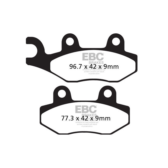 EBC Double-H Sintered Front Brake Pads for Royal Enfield Bullet 350 EFI 09-15