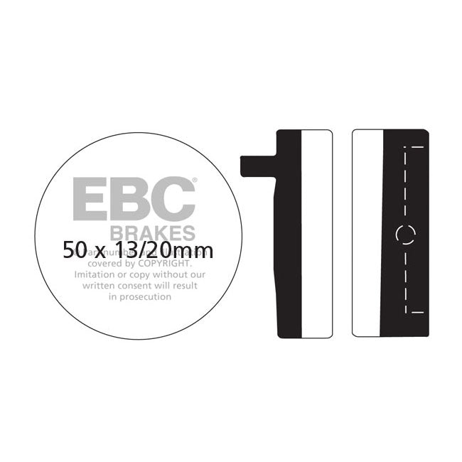 EBC Organic Front Brake Pads for Honda CB 750 K0-K6 69-76