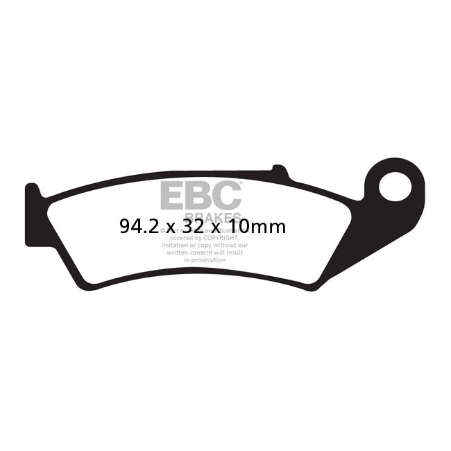 EBC Organic Rear Brake Pads for Honda VFR 400 R NC30 89-92