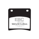 EBC Organic Rear Brake Pads for Suzuki GSX 1100 G 91-96