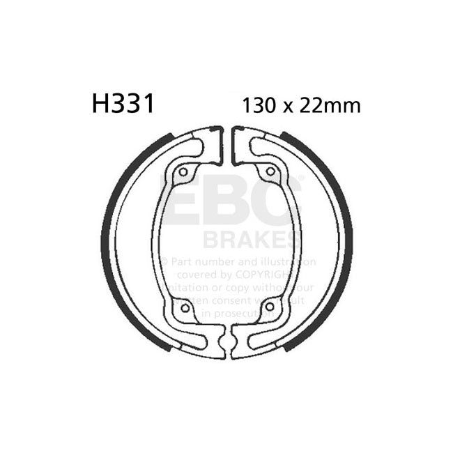 EBC Rear Brake Shoes for Honda CR 480 RD 1983