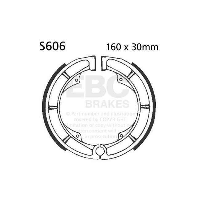 EBC Rear Brake Shoes for Suzuki GN 400 TT 1980