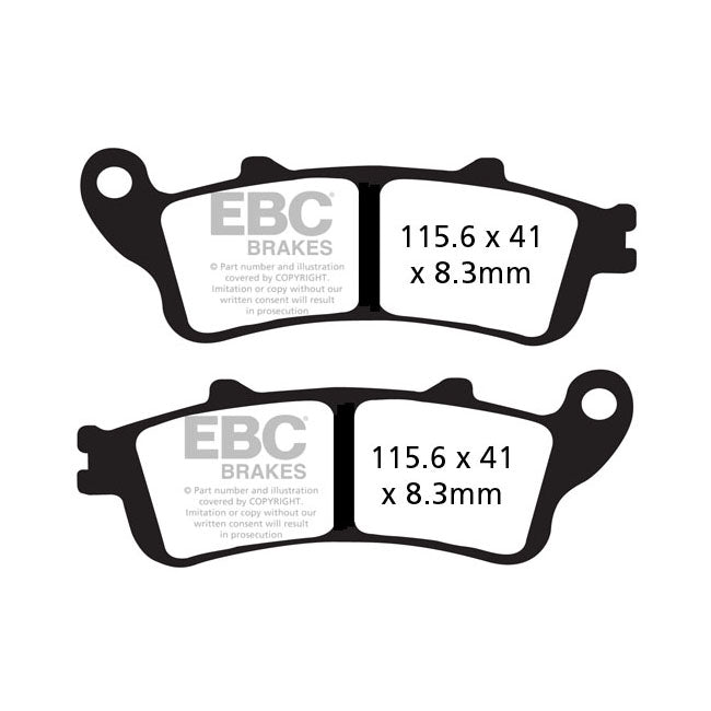 EBC V-Pad Semi Sintered Rear Brake Pads for Honda CTX 1300 AE 14-19