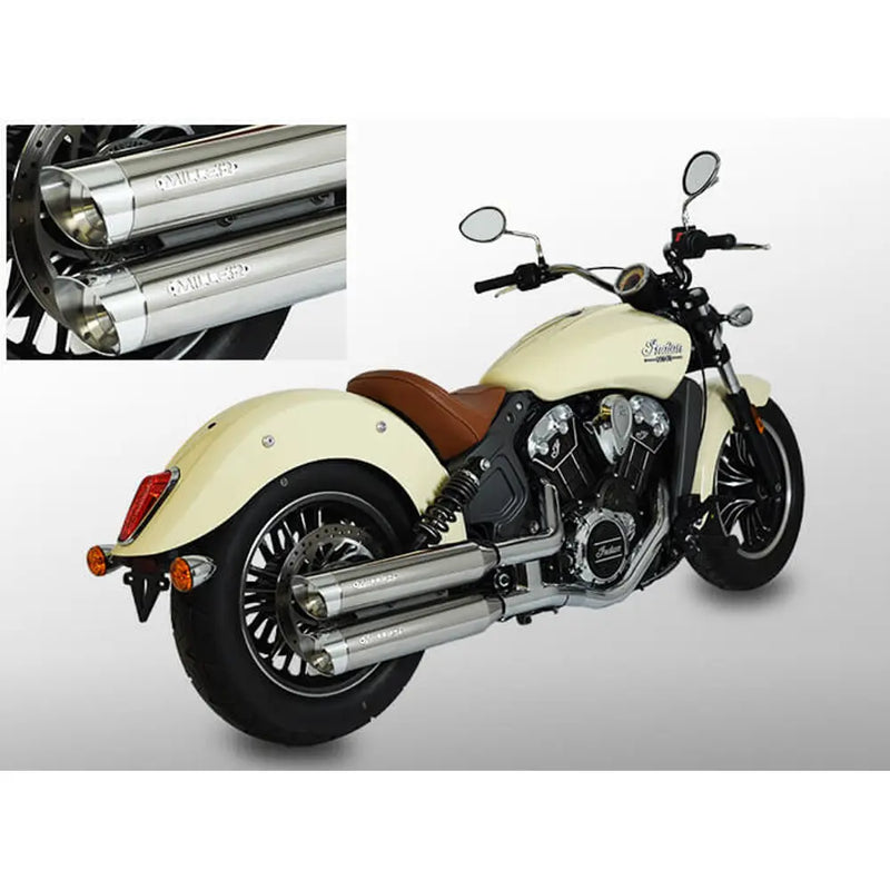 Miller Yuma Euro 3/4/5 Slip-On Mufflers for Indian