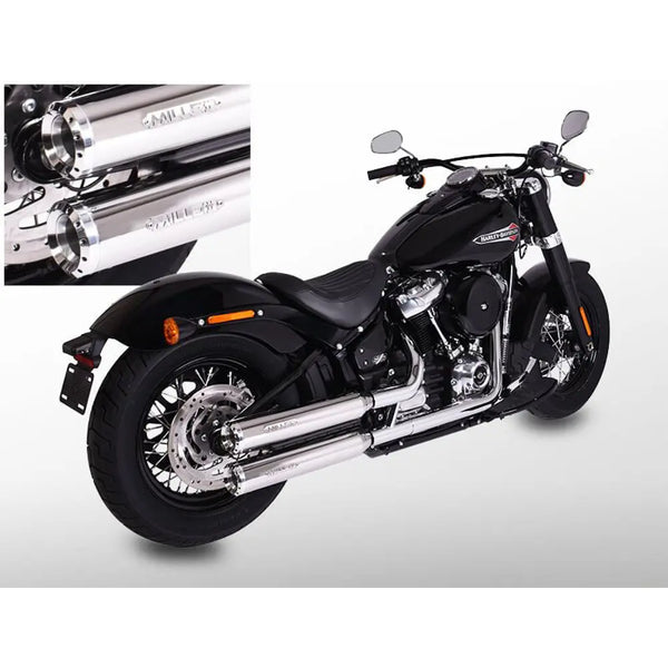 Miller Independence Euro 4 Slip-On Mufflers pour Harley
