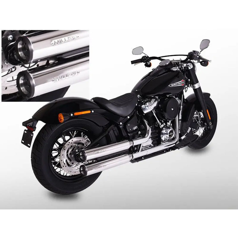 Miller Independence Euro 4 Slip-On Mufflers pour Harley
