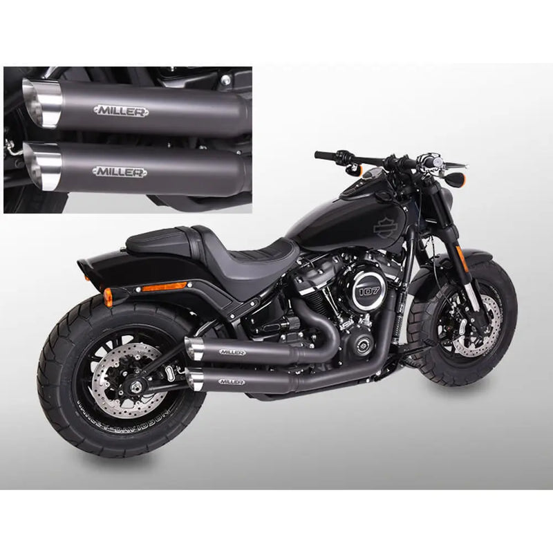 Système d'échappement Miller Bronco Euro 4 pour Harley