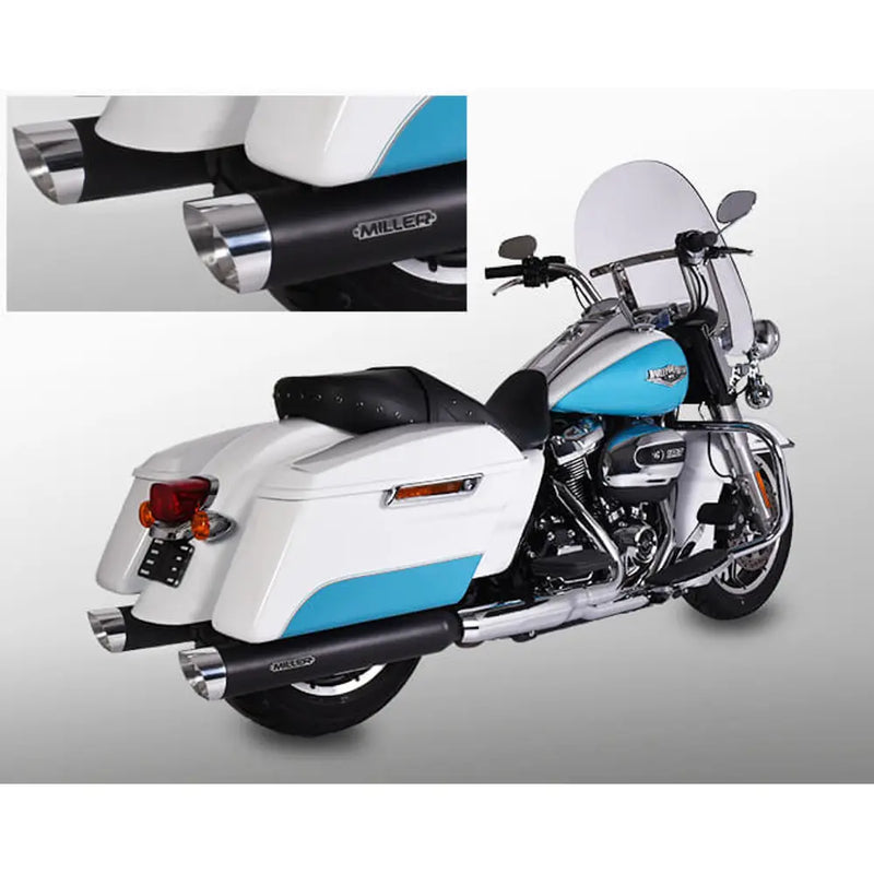 Miller Arlington Euro 4 Slip-On Mufflers pour Harley