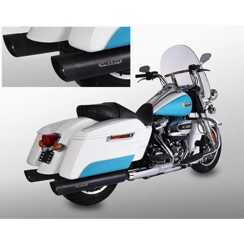 Miller Arlington Euro 4 Slip-On Mufflers pour Harley