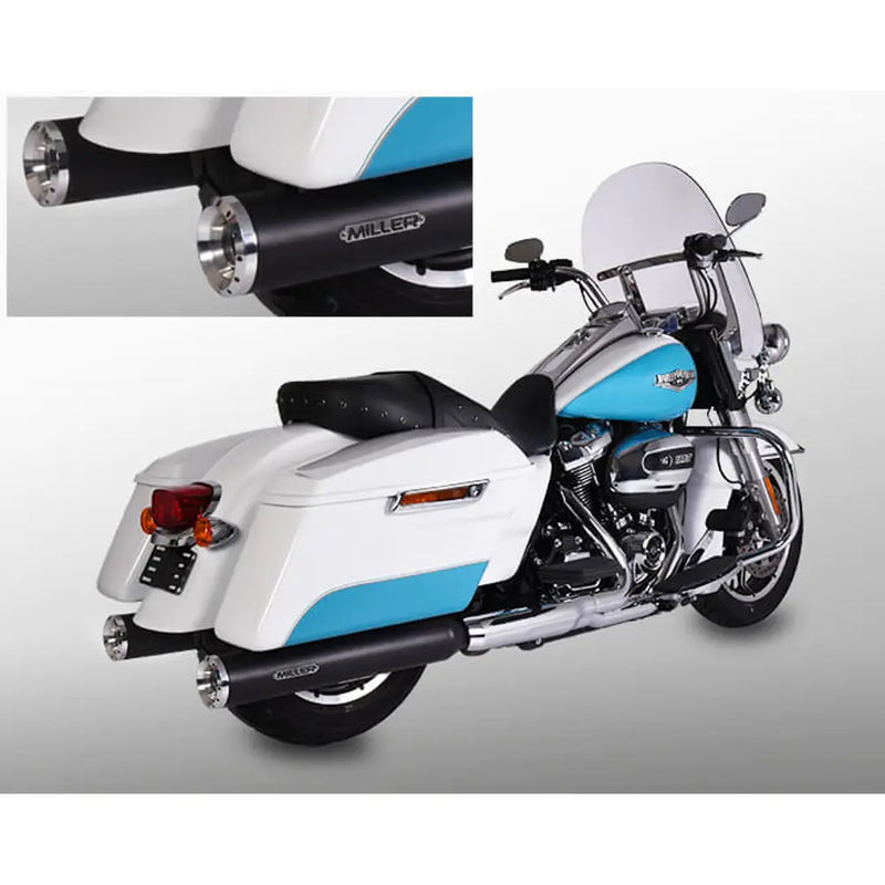 Miller Arlington Euro 4 Slip-On Mufflers pour Harley