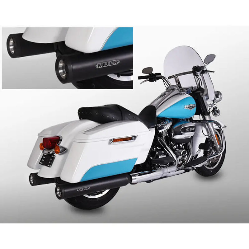 Miller Arlington Euro 4 Slip-On Mufflers pour Harley