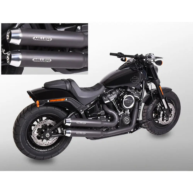 Système d'échappement Miller Bronco Euro 4 pour Harley