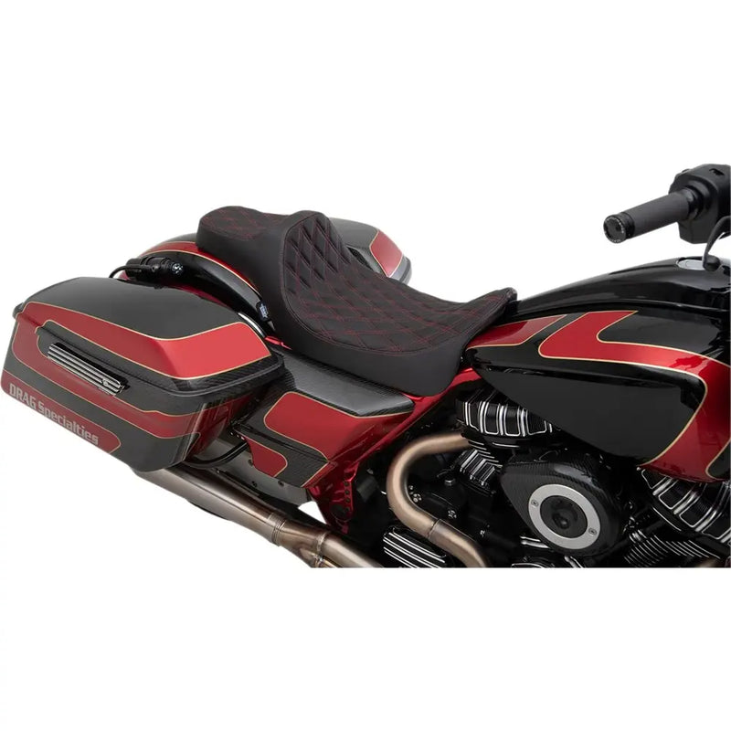 Drag Specialties Siège Predator III à portée étendue pour Harley 
