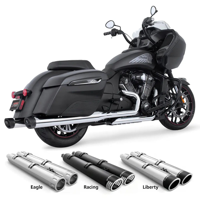 Freedom Performance 4" Slip-On Mufflers for Indian  - Customhoj