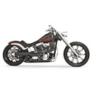 Freedom Performance American Outlaw High 2-into-1 Exhaust for Harley 86-17 Softail (excl. Breakout / Rocker) / Black / Chrome  - Customhoj