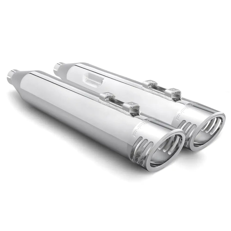 Freedom Performance Racing Slip-On Mufflers for Harley 17-24 Touring / Chrome with chrome end caps  - Customhoj