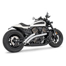 Freedom Performance Radical Radius Slash Cut Exhaust for Harley 21-25 Sportster S RH1250S / Chrome / Chrome  - Customhoj