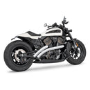 Freedom Performance Radical Radius Straight Star Exhaust for Harley 21-25 Sportster S RH1250S / Chrome / Black  - Customhoj