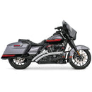 Freedom Performance Radical Radius Straight Star Exhaust for Harley 95-16 Touring / Chrome / Black  - Customhoj