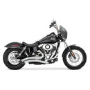 Freedom Performance Sharp Curve Radius Scallop Exhaust for Harley 06-17 Dyna (excl. FLD) / Chrome  - Customhoj