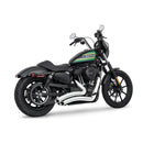Freedom Performance Sharp Curve Radius Slash Cut Exhaust for Harley 04-22 XL Sportster / Chrome / Chrome  - Customhoj