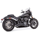 Freedom Performance Sharp Curve Radius Slash Cut Exhaust for Harley 18-25 Softail (read note) / Black / Chrome  - Customhoj