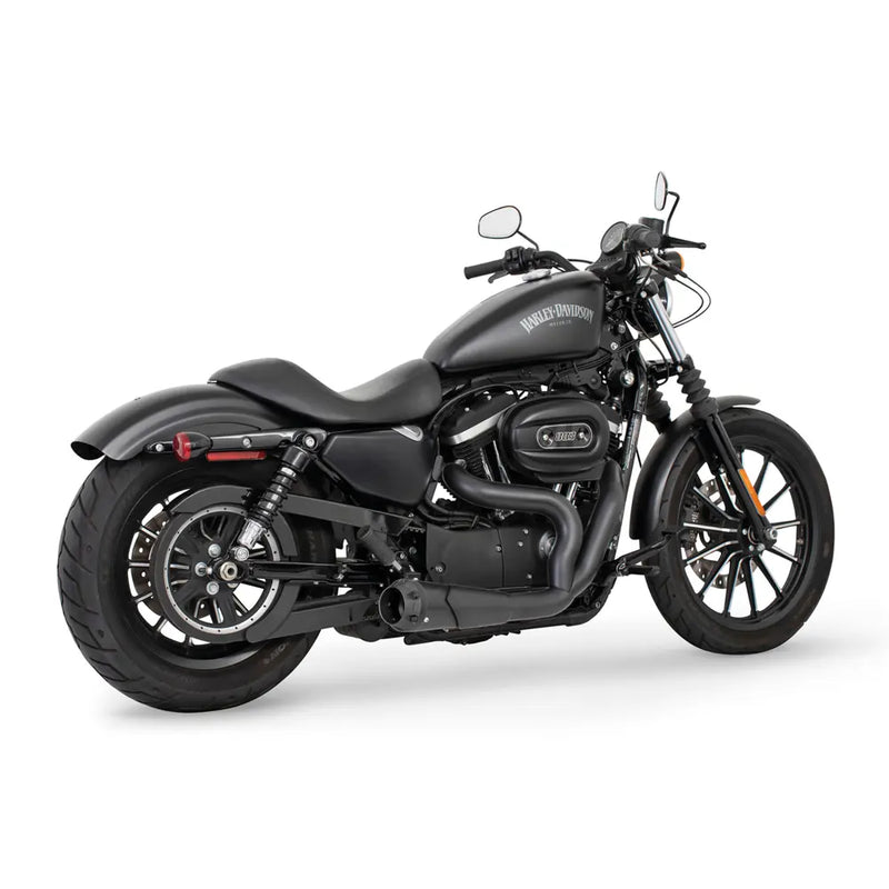 Freedom Performance Shorty American Outlaw 2-into-1 Exhaust for Harley 04-22 XL Sportster / Black / Black  - Customhoj