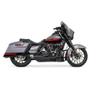 Freedom Performance Shorty Combat 2-into-1 Exhaust for Harley 17-25 Touring / Black / Chrome  - Customhoj