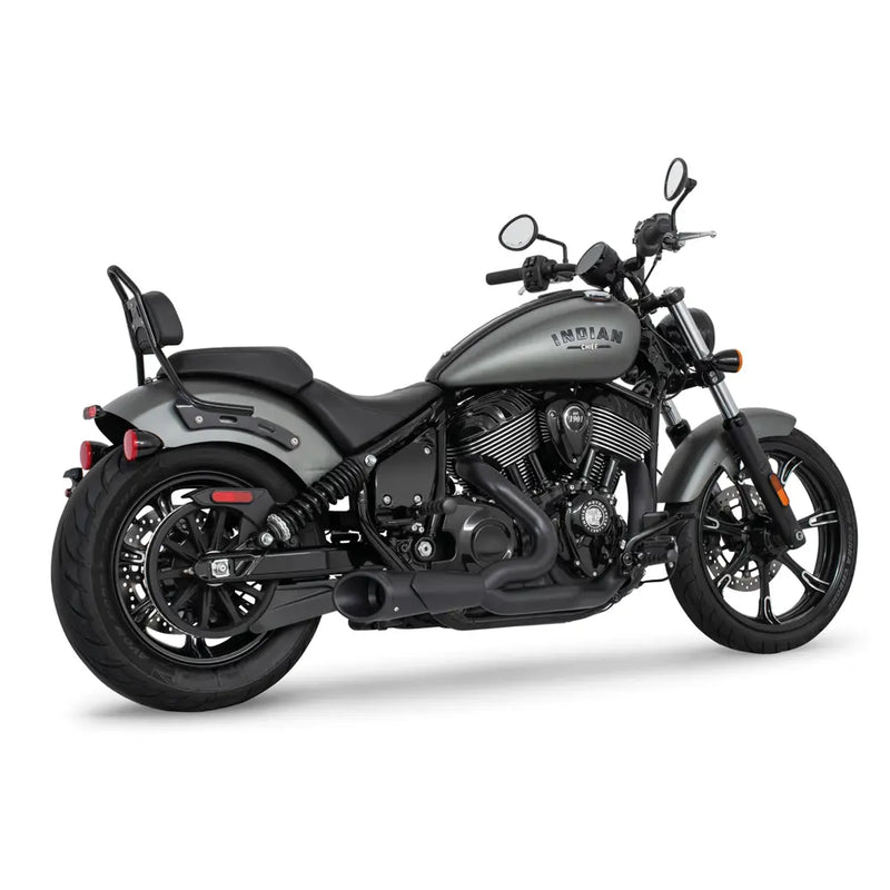 Freedom Performance Shorty Combat 2-into-1 Exhaust for Indian 22-25 Chief / Black / Black  - Customhoj