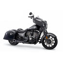 Freedom Performance Shorty Turn Out Slash Cut 2-into-1 Exhaust for Indian 14-21 Chief / Black / Sculpted Black  - Customhoj