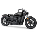Freedom Performance Shorty Turn Out Slash Cut 2-into-1 Exhaust for Indian 15-24 Scout / Black / Chrome  - Customhoj