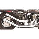 Freedom Performance Upsweep Classic Exhaust for Harley 86-17 Softail (excl. Breakout / Rocker) / Chrome / Chrome  - Customhoj