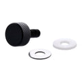 Grooved Low Profile Quick Release Seat Screw for Harley Black / 1/4"-20  - Customhoj