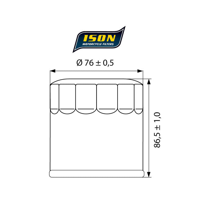 ISON Oil Filter for Moto Guzzi 1000 Daytona 94-95