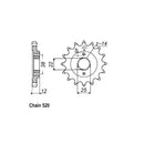 JT Sprockets Front Sprocket Ducati 750 Paso 2S 87 JT Front Sprocket for Ducati Customhoj