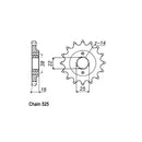 JT Sprockets Front Sprocket Ducati 795 Monster 15-16 JT Front Sprocket for Ducati Customhoj