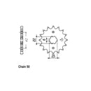 JT Sprockets Front Sprocket Honda CB400F1/2 75-79 JT Front Sprocket for Honda Customhoj